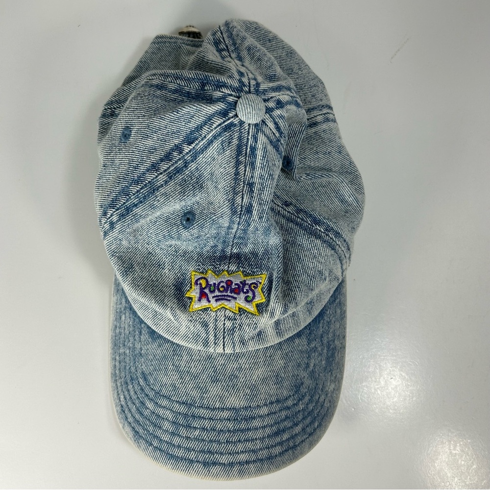 Rugrats TVshow 90s Cartoon Nickelodeon AcidWash Denim Hat Cap StrapBack One Size - Picture 8 of 11
